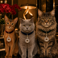 Élodie • Perlen-Halsbandanhänger mit Karabinerhaken für Hunde & Katzen