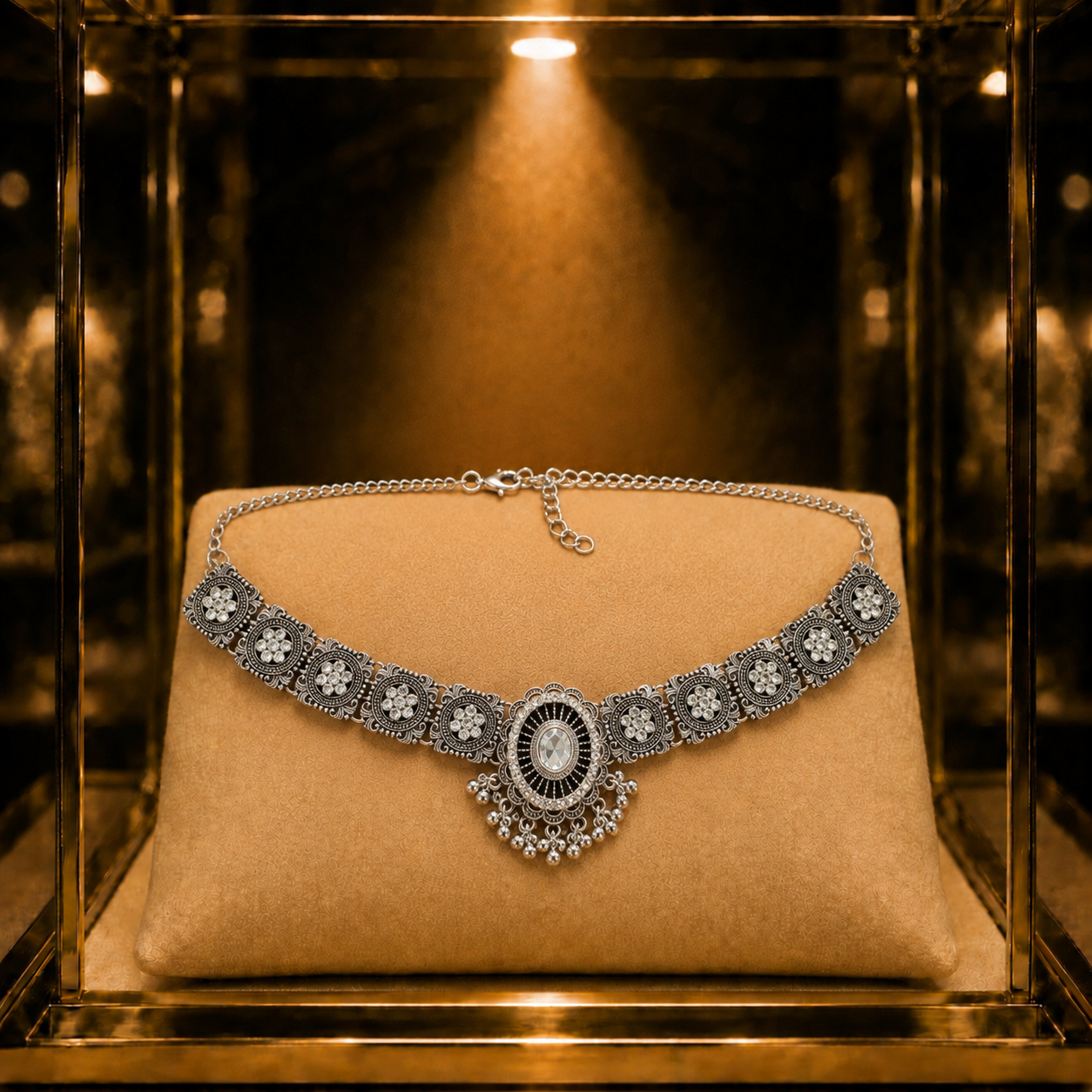 Sélène • Größe L–XL • Schmuckset mit Tiercollier & Ohrhängern für Hunde & Lieblingsmenschen