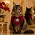 Majesté · Größe S–L · Kronen-Aufbügler mit Perlen & Strass für Hunde & Katzen