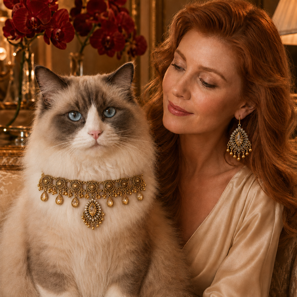 Sahira · Größe L · Tiercollier & Ohrhänger für Hunde, Katzen & Lieblingsmensch
